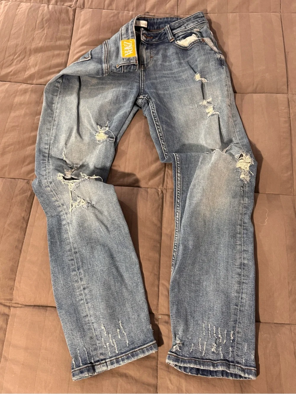 Women’s vintage Distressed Light Blue Denim Jeans
